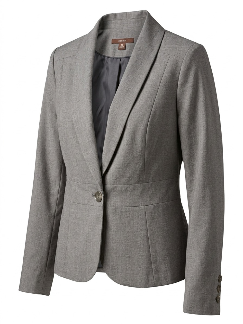 Merona Brown Women's Single-Button Tailored Blazer